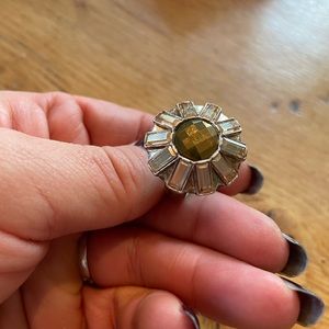 Cocktail ring with Swarovski crystal